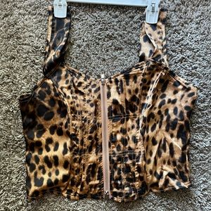 A cute Leopard print corset from PLT.